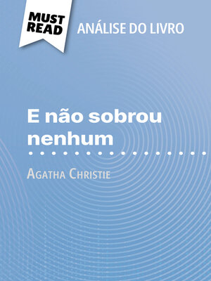cover image of E não sobrou nenhum de Agatha Christie (Análise do livro)